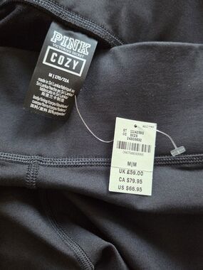 PINK Victoria's Secret Black Cozy Pullover Sweatshirt